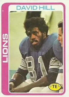 1978 Topps #26 - David Hill - Detroit Lions
