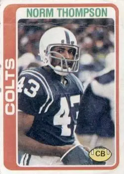 1978 Topps #29 - Norm Thompson - Baltimore Colts