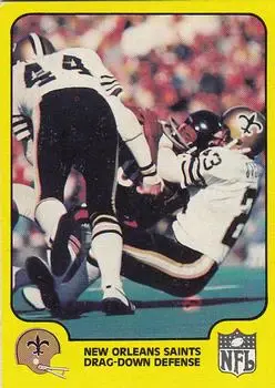 1978 Fleer Team Action #34 - Card #34 - New Orleans Saints - Front