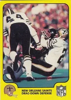 1978 Fleer Team Action #34 - Card #34 - New Orleans Saints
