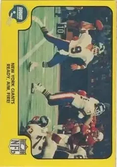 1978 Fleer Team Action #35 - Card #35 - New York Giants