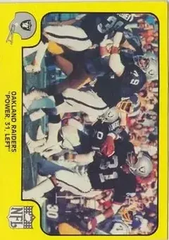1978 Fleer Team Action #39 - Card #39 - Oakland Raiders