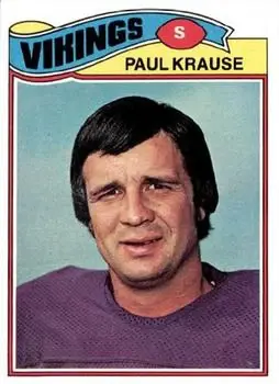 1977 Topps #125 - Paul Krause - Minnesota Vikings