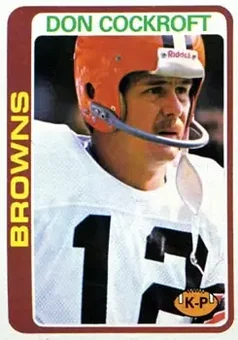 1978 Topps #33 - Don Cockroft - Cleveland Browns