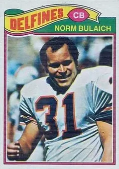 1977 Topps Mexican #134 - Norm Bulaich - Miami Dolphins