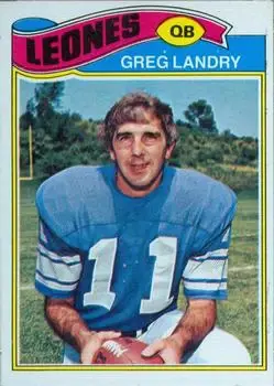 1977 Topps Mexican #136 - Greg Landry - Detroit Lions - Front