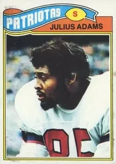 1977 Topps Mexican #139 - Julius Adams - New England Patriots
