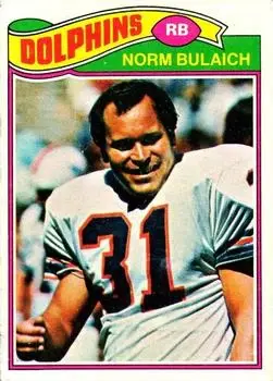 1977 Topps #134 - Norm Bulaich - Miami Dolphins