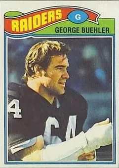 1977 Topps #137 - George Buehler - Oakland Raiders