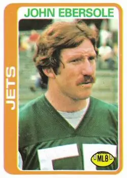 1978 Topps #41 - John Ebersole - New York Jets 1978 Topps #41 - John Ebersole - New York Jets