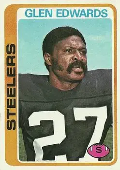 1978 Topps #44 - Glen Edwards - Pittsburgh Steelers