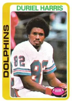 1978 Topps #46 - Duriel Harris - Miami Dolphins