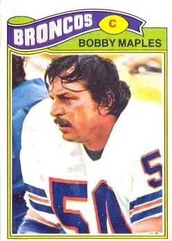 1977 Topps Mexican #143 - Bobby Maples - Denver Broncos - Front