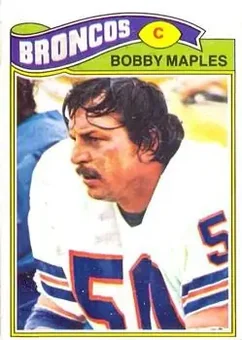 1977 Topps Mexican #143 - Bobby Maples - Denver Broncos