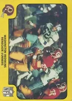 1978 Fleer Team Action #55 - Card #55 - Washington Redskins - Front 1978 Fleer Team Action #55 - Card #55 - Washington Redskins - Front
