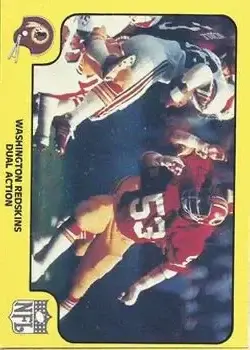 1978 Fleer Team Action #56 - Card #56 - Washington Redskins - Front