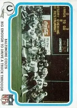 1979 Fleer Team Action #3 - Card #3 - Baltimore Colts