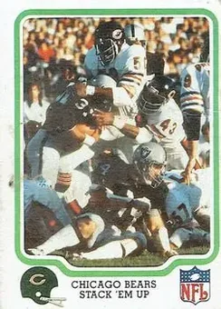 1979 Fleer Team Action #8 - Card #8 - Chicago Bears