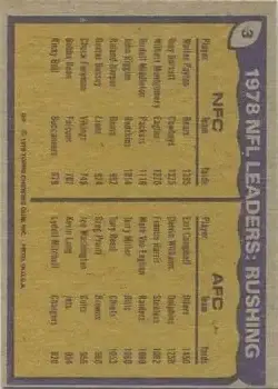 1979 Topps #3 - Card #3