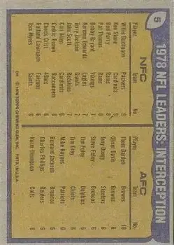 1979 Topps #5 - Card #5