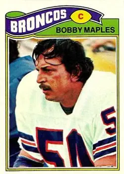 1977 Topps #143 - Bobby Maples - Denver Broncos