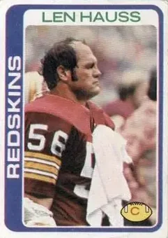 1978 Topps #51 - Len Hauss - Washington Redskins