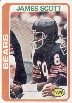 1978 Topps #52 - James Scott - Chicago Bears