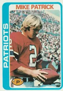 1978 Topps #56 - Mike Patrick - New England Patriots