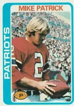 1978 Topps #56 - Mike Patrick - New England Patriots