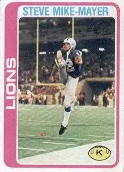 1978 Topps #59 - Steve Mike-Mayer - Detroit Lions
