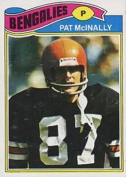 1977 Topps Mexican #152 - Pat McInally - Cincinnati Bengals - Front 1977 Topps Mexican #152 - Pat McInally - Cincinnati Bengals - Front
