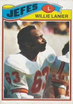 1977 Topps Mexican #155 - Willie Lanier - Kansas City Chiefs