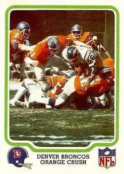 1979 Fleer Team Action #16 - Card #16 - Denver Broncos - Front