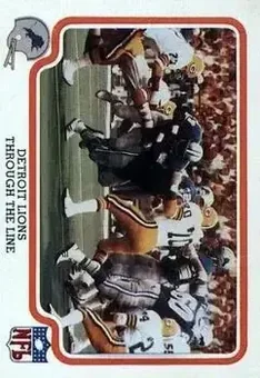 1979 Fleer Team Action #17 - Card #17 - Detroit Lions