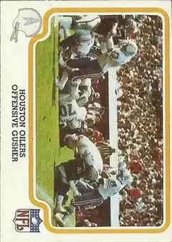 1979 Fleer Team Action #21 - Card #21 - Houston Oilers