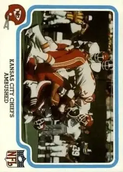 1979 Fleer Team Action #24 - Card #24 - Kansas City Chiefs - Front