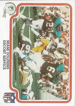 1979 Fleer Team Action #27 - Card #27 - Miami Dolphins - Front