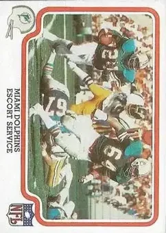 1979 Fleer Team Action #27 - Card #27 - Miami Dolphins