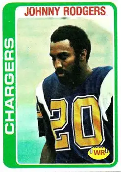 1978 Topps #63 - Johnny Rodgers - San Diego Chargers - Front