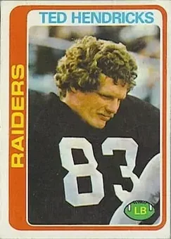 1978 Topps #68 - Ted Hendricks - Oakland Raiders