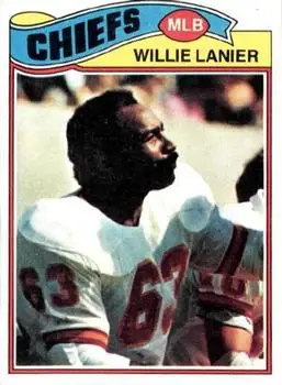 1977 Topps #155 - Willie Lanier - Kansas City Chiefs