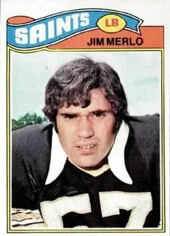 1977 Topps #158 - Jim Merlo - New Orleans Saints