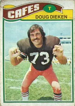 1977 Topps Mexican #162 - Doug Dieken - Cleveland Browns