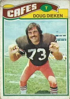 1977 Topps Mexican #162 - Doug Dieken - Cleveland Browns