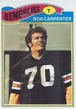 1977 Topps Mexican #168 - Ron Carpenter - Cincinnati Bengals - Front