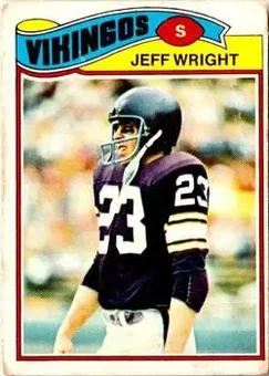 1977 Topps Mexican #169 - Jeff Wright - Minnesota Vikings 1977 Topps Mexican #169 - Jeff Wright - Minnesota Vikings