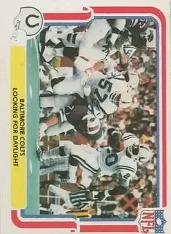 1980 Fleer Team Action #3 - Card #3 - Baltimore Colts