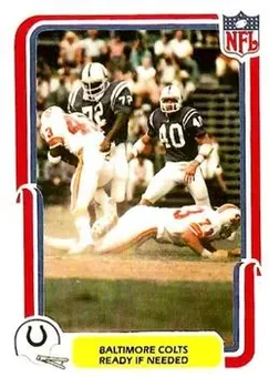 1980 Fleer Team Action #4 - Card #4 - Baltimore Colts