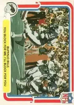 1980 Fleer Team Action #5 - Card #5 - Buffalo Bills