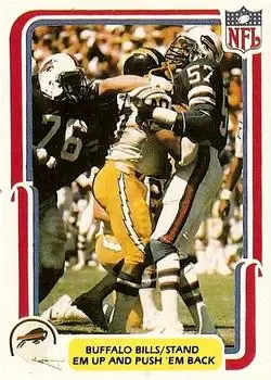 1980 Fleer Team Action #6 - Card #6 - Buffalo Bills - Front